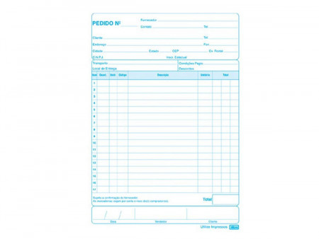 BLOCO PEDIDO 1/18 3 VIAS 24...