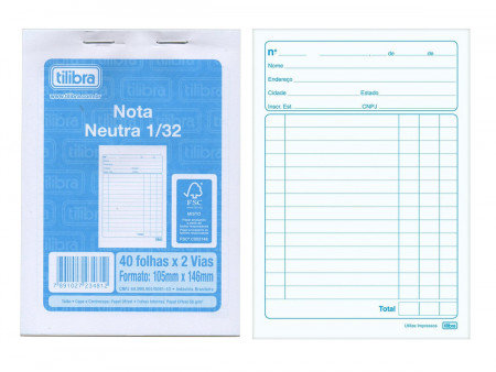 BLOCO NOTA NEUTRA 1/32 2...