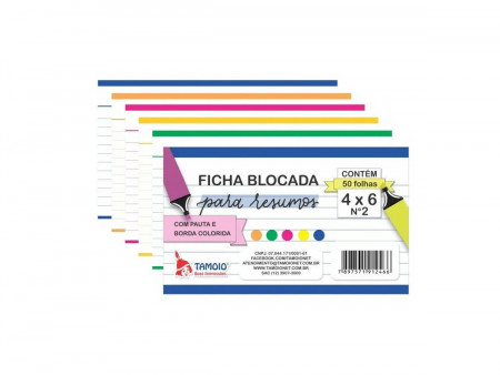 FICHA 4"X6" PAUTADA N.2...