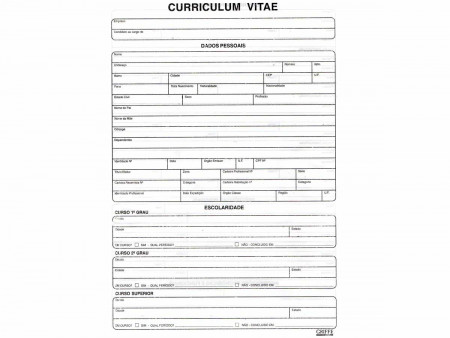 CURRICULUN VITAE - FOLHA