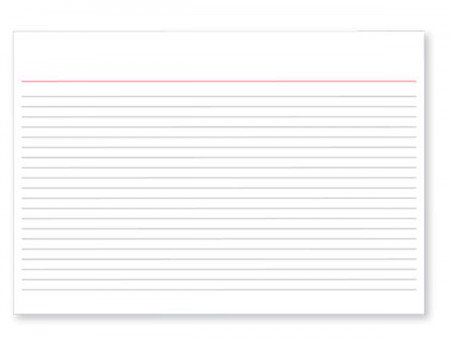 FICHA 5"X8" PAUTADA N.3...