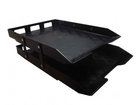 BANDEJA CORRESP.DUPLA MOVEL PRETA