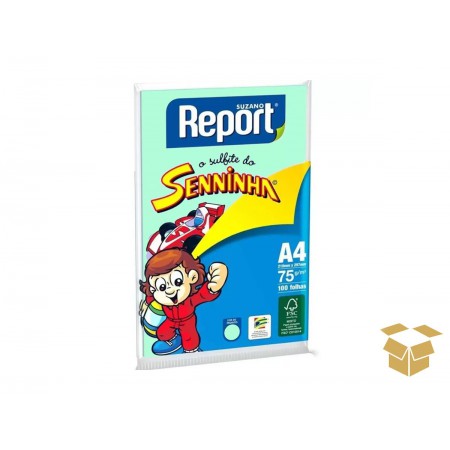 PAPEL COR A4 VERDE...