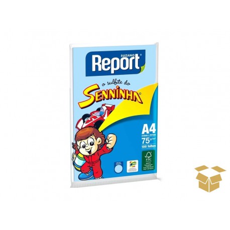 PAPEL COR A4 AZUL 75G.SENINHA 25X100F.