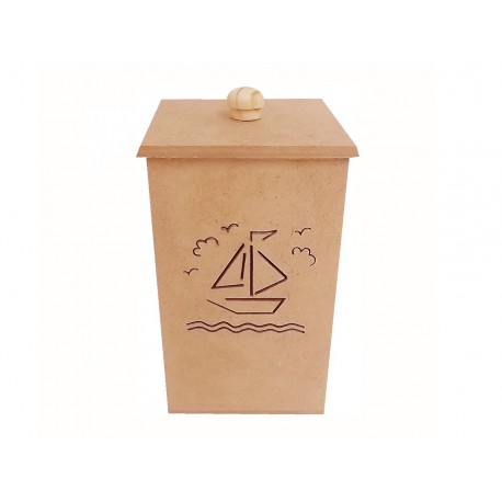 POTE MDF 07X07X12 BARCO GRANDE