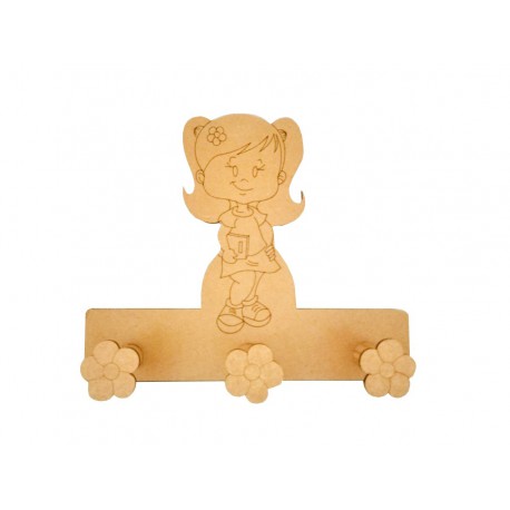 CABIDEIRO MENINA MDF 3 PITAO-LASER