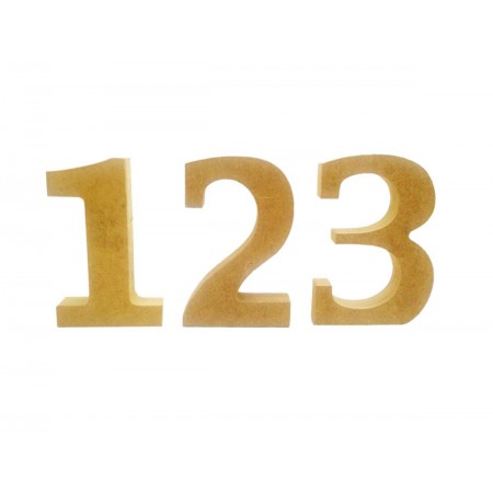 NUMEROS MDF 12CM.