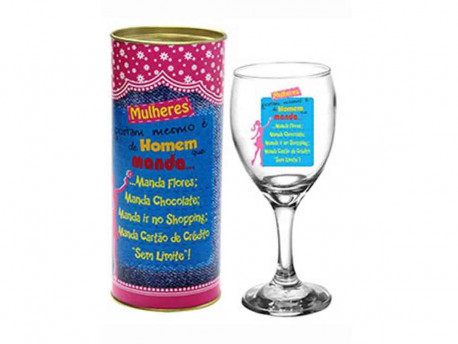 TACA MULHERES MANDAM 250ML.VINHO TRANSP.