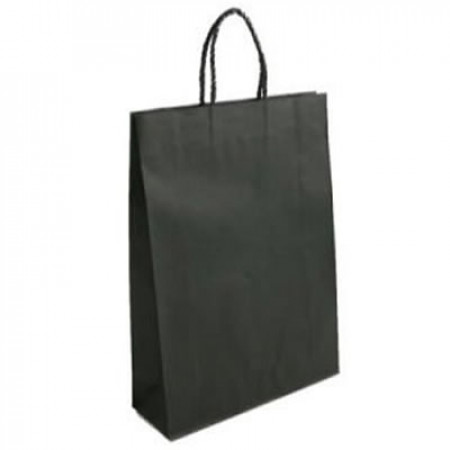 SACOLA PAPEL 31X12X39 PRETA...