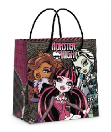 SACOLA PAPEL 13X14X6 MONSTER HIGH-AV