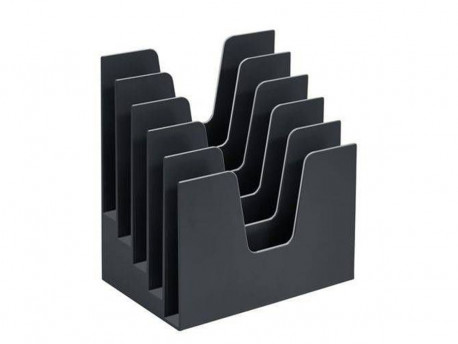ORGANIZADOR PAPEIS/PASTAS PRETO 5 DIV.