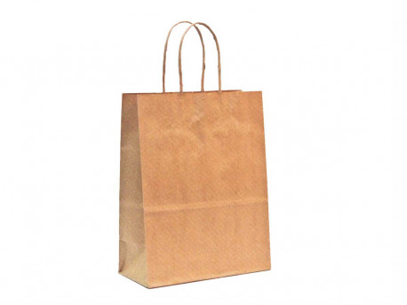 SACOLA PAPEL 24X10X33 KRAFT 118-AV