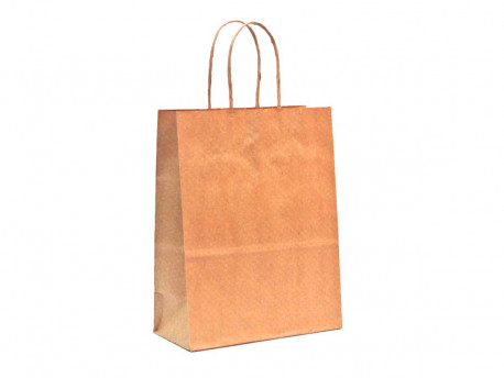 SACOLA PAPEL 24X15X25 F.QUADR.KRAFT-AV