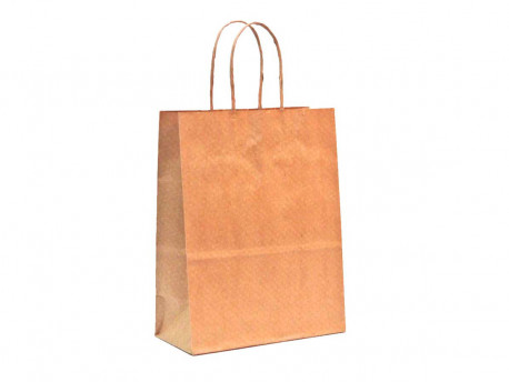 SACOLA PAPEL 24X15X25 F.QUADR.KRAFT C/50