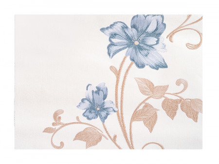 PAPEL CONT.TECIDO FLOR AZUL...