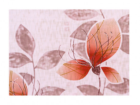 PAPEL CONT.FLORAL ROSA/CINZA-10M.60MIC