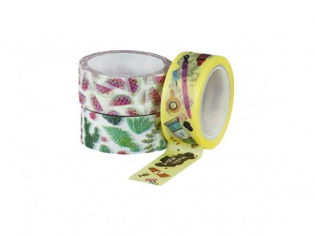 FITA ADESIVA NATURE DECO WASHI 15MMX5M.