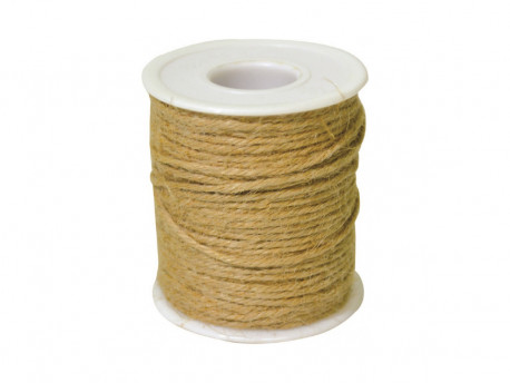 FIO DE JUTA NATURAL 2MM ROLO C/50 METROS