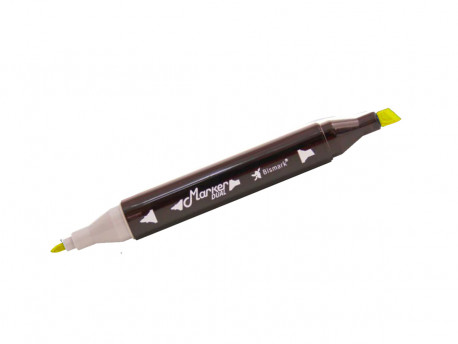 PINCEL MARCADOR 2 PONTAS AMARELO-034