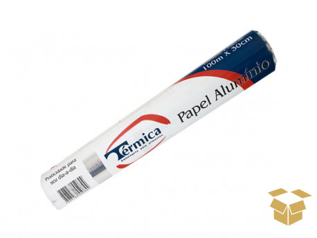 PAPEL ALUMINIO 30CMX  4MT.C/25 ROLOS