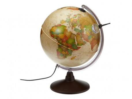 GLOBO 30CM.GEOGRAFICO MARCO P.C/LUZ+LUPA