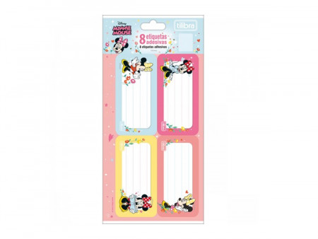 ETIQUETA ESCOLAR MINNIE C/8