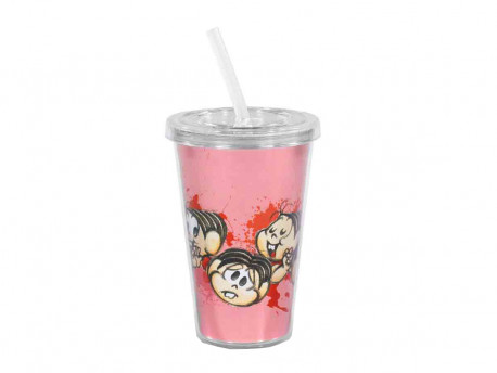 COPO PLASTICO TURMA DA MONICA C/CANUDO