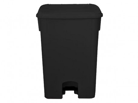 LIXEIRA  60L.PRETA 42X50X68CM.PEDAL