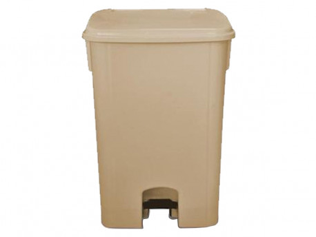 LIXEIRA  60L.BEGE 45X32X66CM.PEDAL