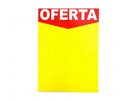 PLACA PAPEL 66X96 OFERTA AMARELA-AV