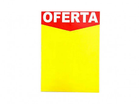 PLACA PAPEL 42X60 OFERTA AMARELA-AV