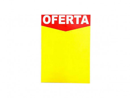 PLACA PAPEL 29X42 OFERTA AMARELA-AV