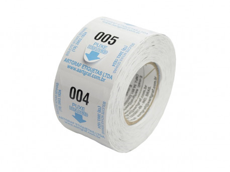 BOBINA SENHA PARA FILA PRETA 3DIG.C/2000