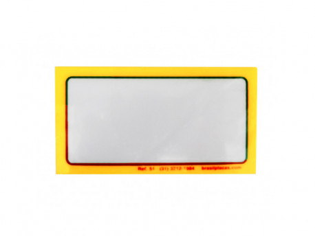 PLACA PVC 12X6,8 AMARELA C/12