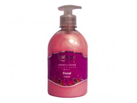 SABONETE LIQ.FLORAL FRASCO 500ML C/APLIC