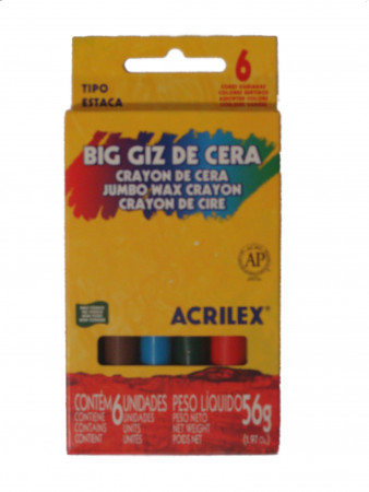 GIZAO CERA 06 CORES ACRILEX
