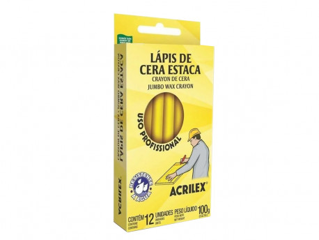 GIZAO CERA ESTACA AMARELO LIMAO C/12