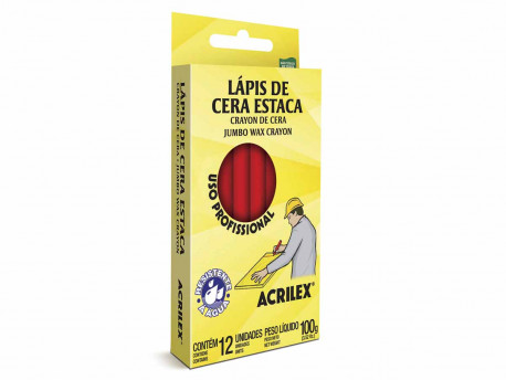 GIZAO CERA ESTACA VERMELHO C/12