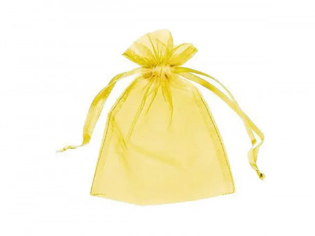 SACO ORGANZA 11X14 OURO C/100