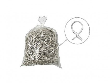 PRESILHA PLASTICA 08CM BRANCO 100G.