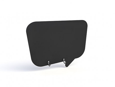 QUADRO FORMATO BALAO CONVERSA-NEGRO