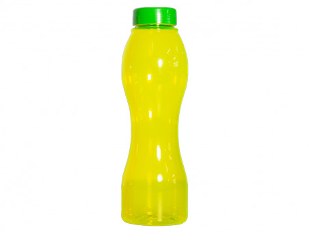 GARRAFA PLAST.NEON AMARELO.SQUEEZE 590ML