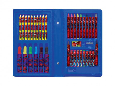 MALETA PINTURA HOMEM ARANHA 42 ITENS