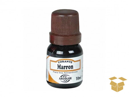 ANILINA MARROM LIQUIDA 10ML. C/12