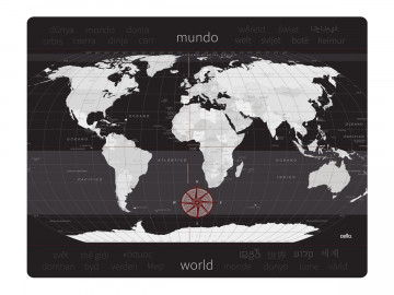 TAPETE PROTETOR MAPA MUNDI...