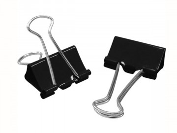 PRENDEDOR PAPEL  32MM PRETO