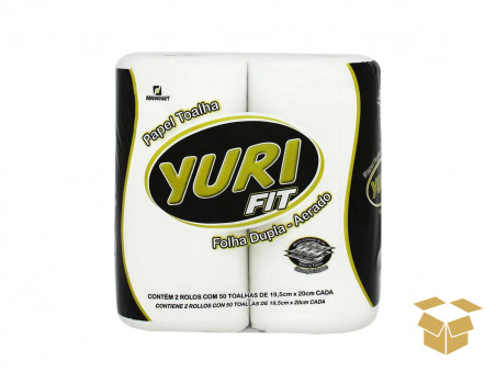 PAPEL TOALHA ROLO YURI BR.50F.16X2RLS.