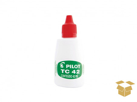 TINTA CARIMBO VERMELHA 42ML.TC42 C/12