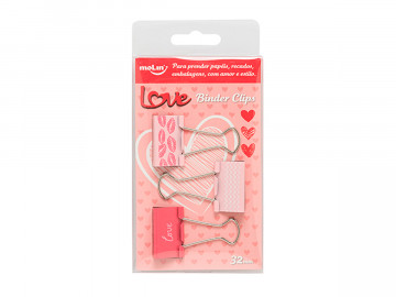 PRENDEDOR PAPEL  32MM LOVE...