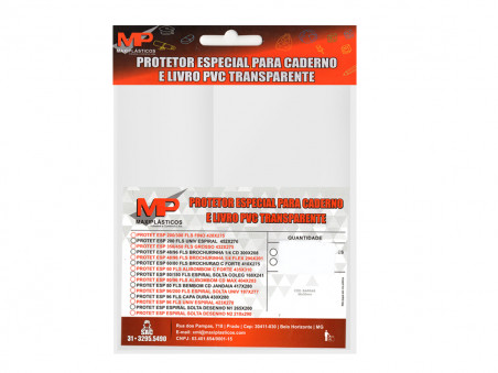 PROTETOR CADERNO BROCHURA 48/96F. C/50